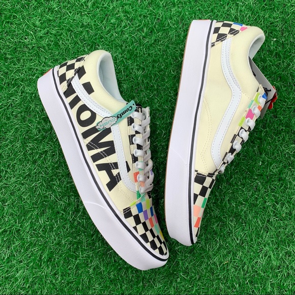 Vans Comfycush Old Skool Moma Brand Checkerboard - Picture 3 of 6